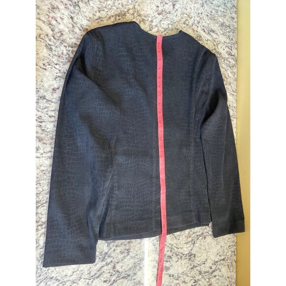 Norton McNaughton Women Jacket Size 8 Black Textured Long Sleeve Career Mob Wife - Picture 8 of 9